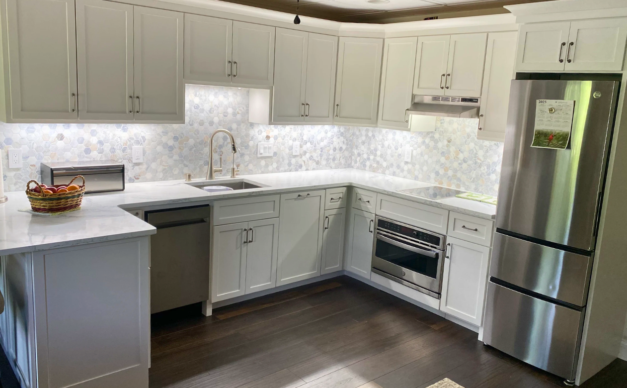 Tile backsplash in a kitchen remodel in Nashville, TN