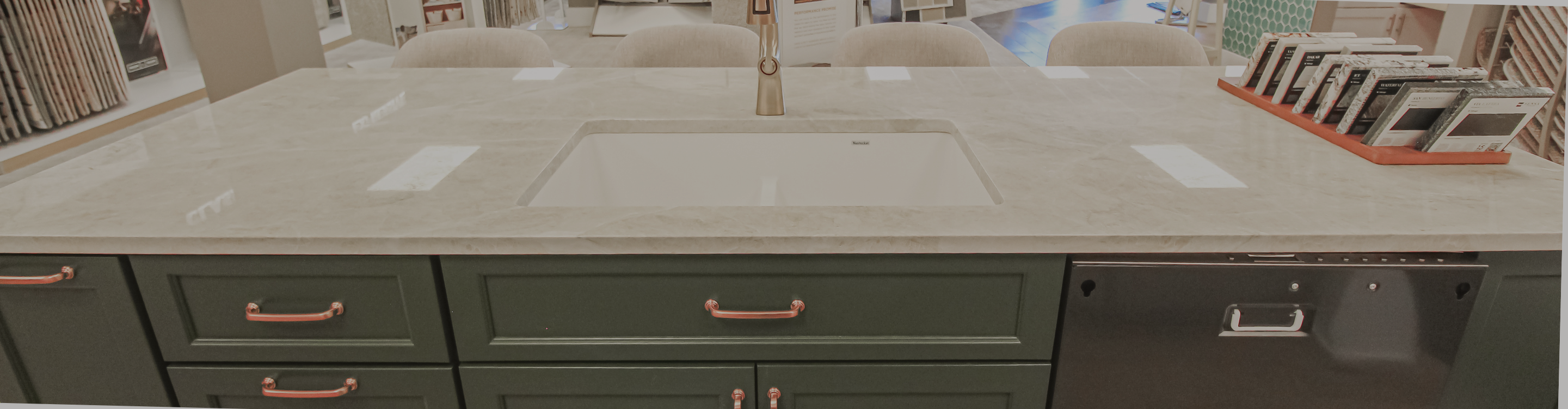 White custom kitchen countertops in Houston, TX 