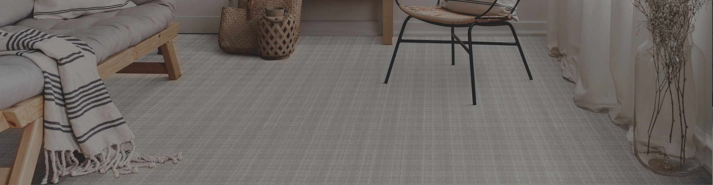 patterned carpet in a living room